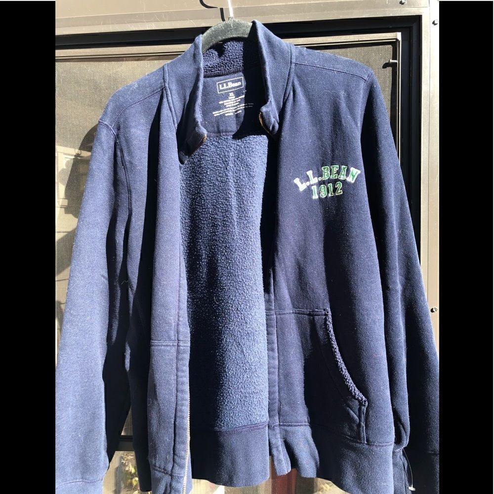 LL Bean Fleece lined jacket with pockets